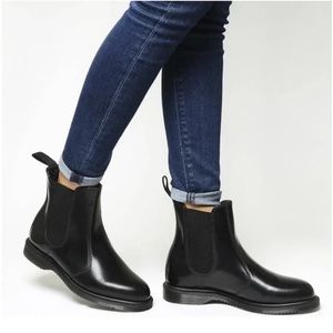 Dr. Martens Flora Chelsea Black Boots Size 6 NIB